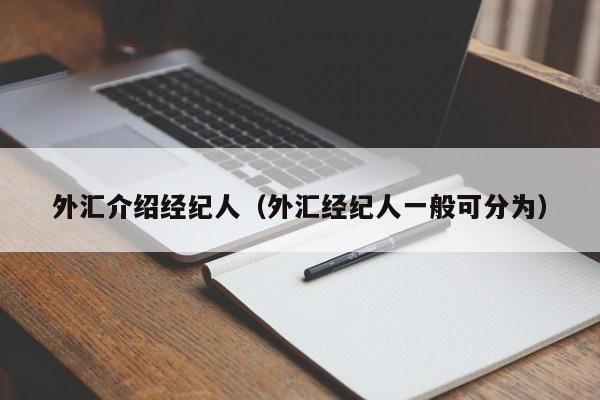 外汇介绍经纪人（外汇经纪人一般可分为）